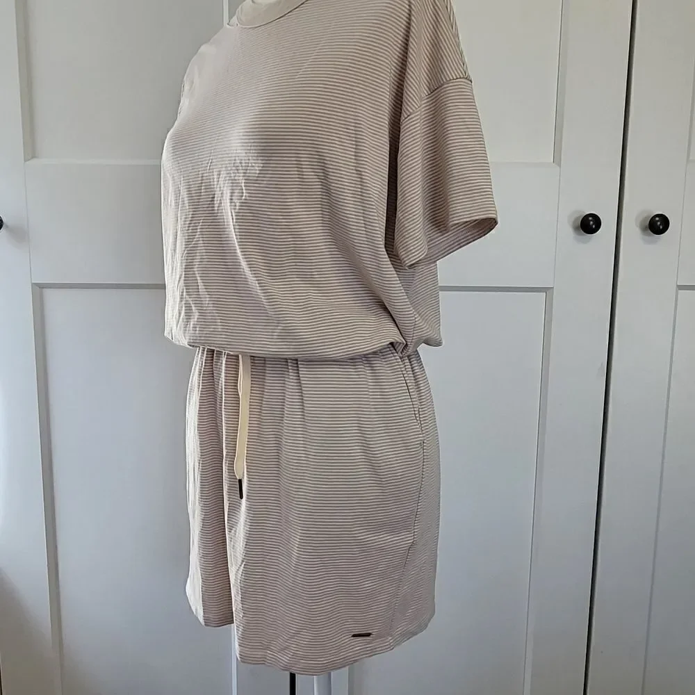 n:PHILANTHROPY flores dress in gold dust stripe